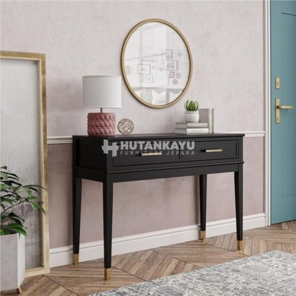 Meja Konsul Klasik Dark Brown