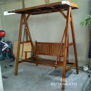 AYN001 Ayunan Jati 2 Dudukan Hutankayu Furniture Jepara Handycraft Mebel Meubel Jati Murah Jepara
