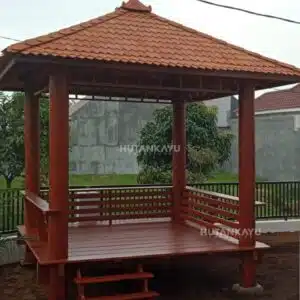 Gazebo Glugu 2x2,5 Kayu Kelapa