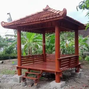 Gazebo Kayu Glugu 2,5x2,5
