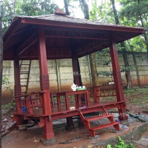 Gazebo Kayu Jati 2,5x2,5 Ukir Minimalis