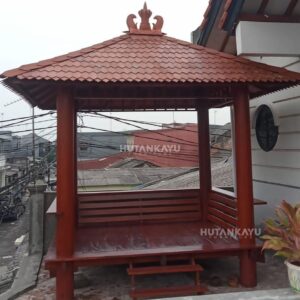 Gazebo Kayu Kelapa 2x2,5 Kayu Glugu