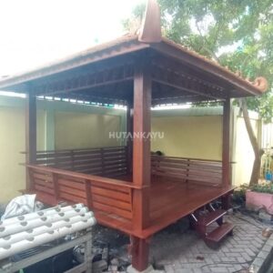 Gazebo Kayu Kelapa 3x3 Kayu Glugu