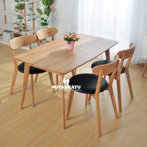 Meja Makan Set Retroround