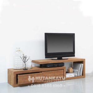 Bufet TV Minimalis Jati Laci 2