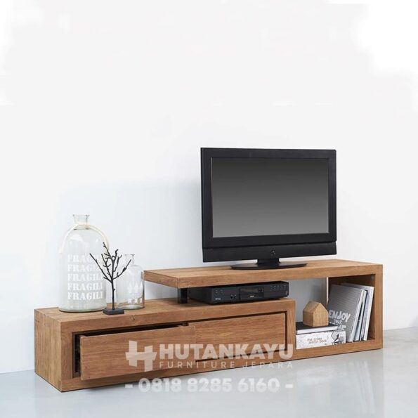 Bufet TV Minimalis Jati Laci 2