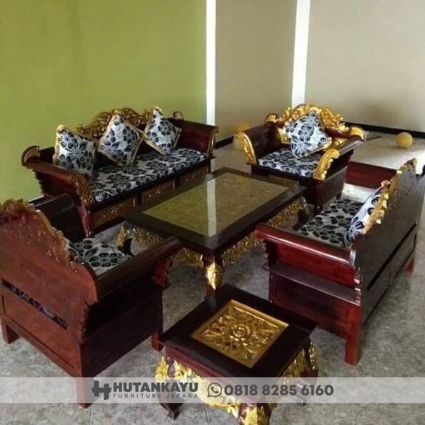 Kursi Tamu Madura Ukir Jati Mewah