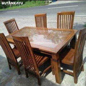 Meja Makan Balero Kursi 6 Set