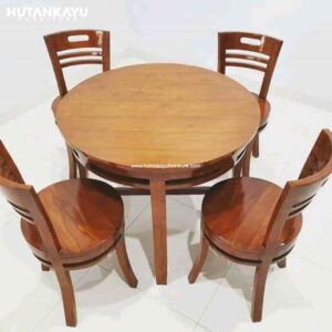 Meja Makan Bulat Cantik