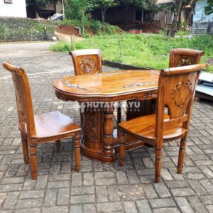 Meja Makan Ukir Jepara