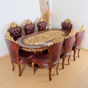 Set Meja Makan Ganesha 8 Kursi