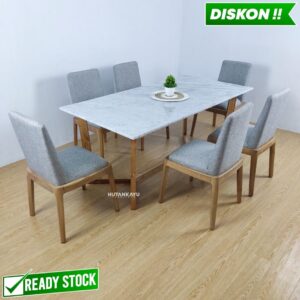 Set Meja Makan Marmer Magzima