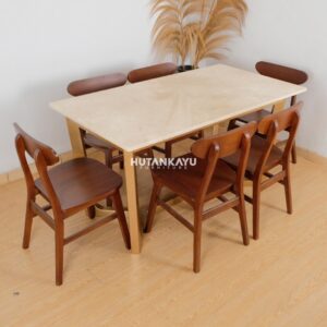 Set Meja Makan Marmer Maximora