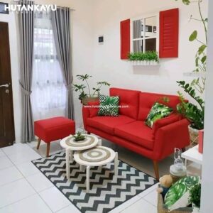 Sofa Minimalis Jati Red