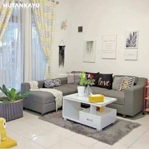 Sofa Minimalis Sudut Grey