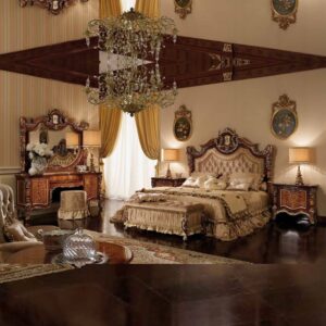 Set Kamar Tidur Ukir Dark Brown