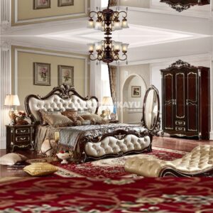 Set Kamar Tidur Mewah Dark Brown