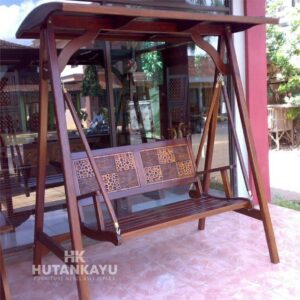 Ayunan Jati Sandaran Ukir