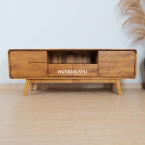Bufet TV Eden Meja TV Hutankayu Furniture Mebel Jati Jepara 01