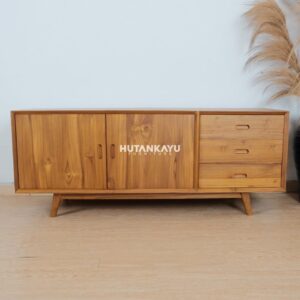 Bufet TV Jay Meja TV Hutankayu Furniture Mebel Jati Jepara 01