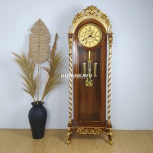 Lemari Jam Danette Almari Jam Hutankayu Furniture Mebel Jati Jepara 01