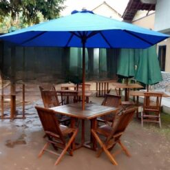 Meja Payung Taman Kotak Hutankayu Furniture Mebel Jati Jepara
