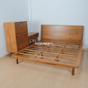Set Kamar Tidur Acton Minimalis Hutankayu Furniture Mebel Jati Jepara 01