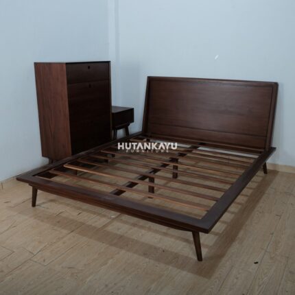 Set Kamar Tidur Gaincarlo Minimalis Hutankayu Furniture Mebel Jati Jepara 01