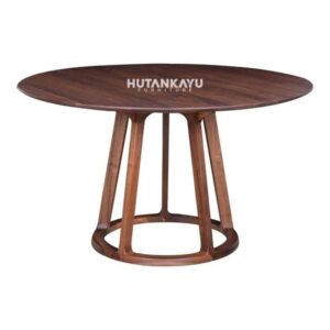 Meja Makan Lael Meja Cafe Kafe Resto Hutankayu Furniture Mebel Jati Jepara