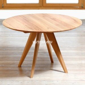 Meja Makan Langit Meja Cafe Kafe Resto Hutankayu Furniture Mebel Jati Jepara
