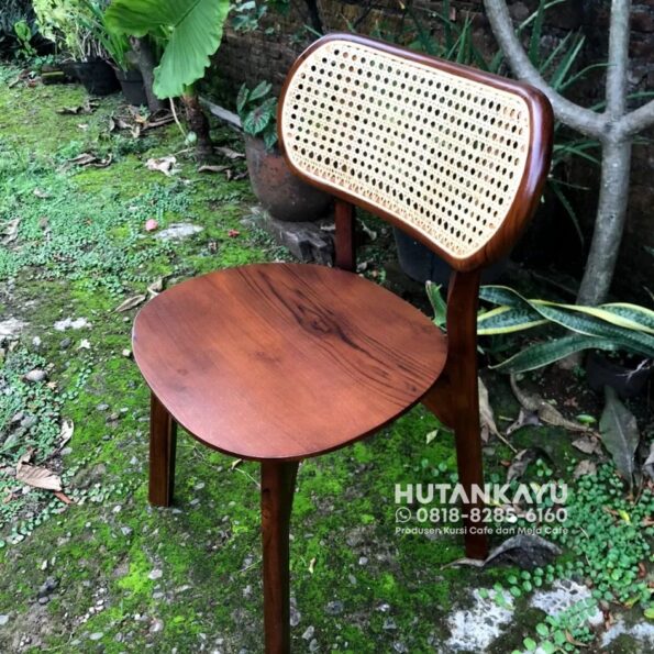 Kursi Cafe Jati Modern Mix Rotan Minimalis  Kursi Kafe Resto