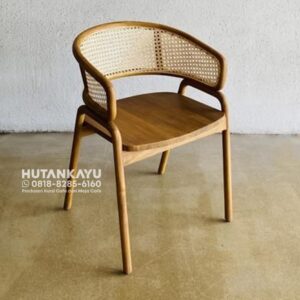 Kursi Cafe Makan Minimalis Kayu Jati Rotan Murah  Kursi Kafe Resto