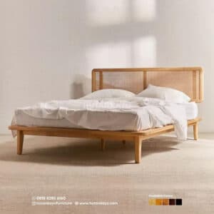 Tempat Tidur Dipan Cakra Minimalis Ranjang Bed Frame Kayu Jati