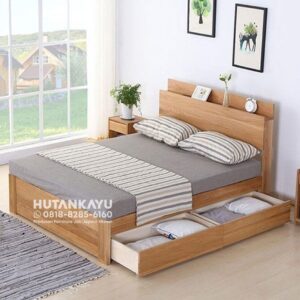 Tempat Tidur Dipan Ranjang Gaba Kayu Jati