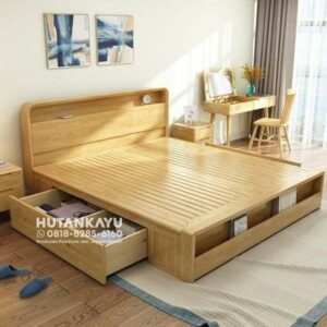 Tempat Tidur Dipan Ranjang Garaka Kayu Jati