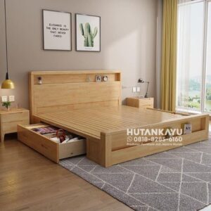 Tempat Tidur Dipan Ranjang Kuka Kayu Jati