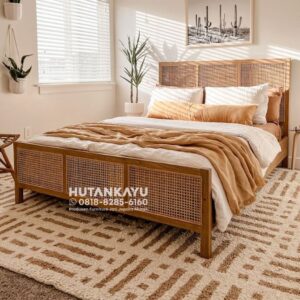 Tempat Tidur Dipan Ranjang Kuma Kayu Jati