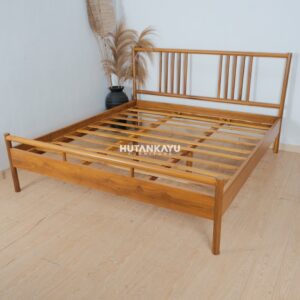 Tempat Tidur Dipan Ranjang Menara Kayu Jati Hutankayu Furniture Mebel Jati Jepara 01