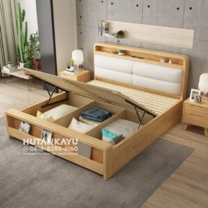 Tempat Tidur Dipan Ranjang Silka Kayu Jati