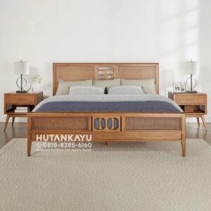 Tempat Tidur Dipan Ranjang Tiva Kayu Jati