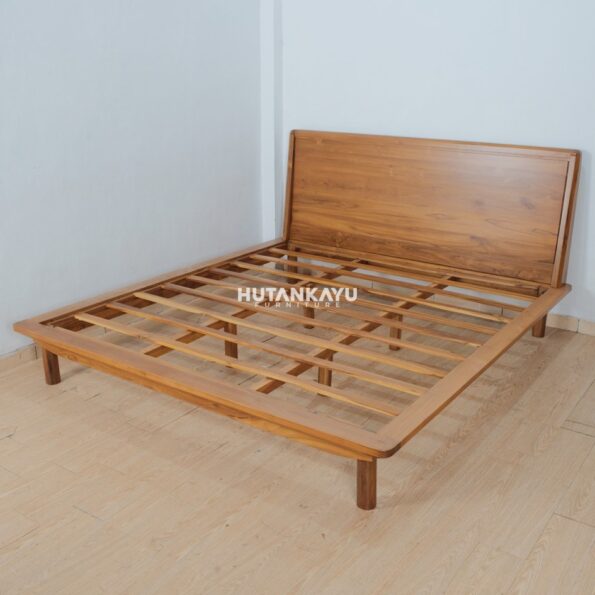 Tempat Tidur Dipan Rika Kayu Jati Ranjang Minimalis