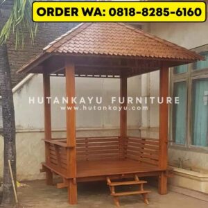 Gazebo Kayu Jati 2×2 Meter (3)