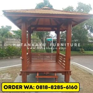 Gazebo Kayu Jati 2×2 Meter (6)
