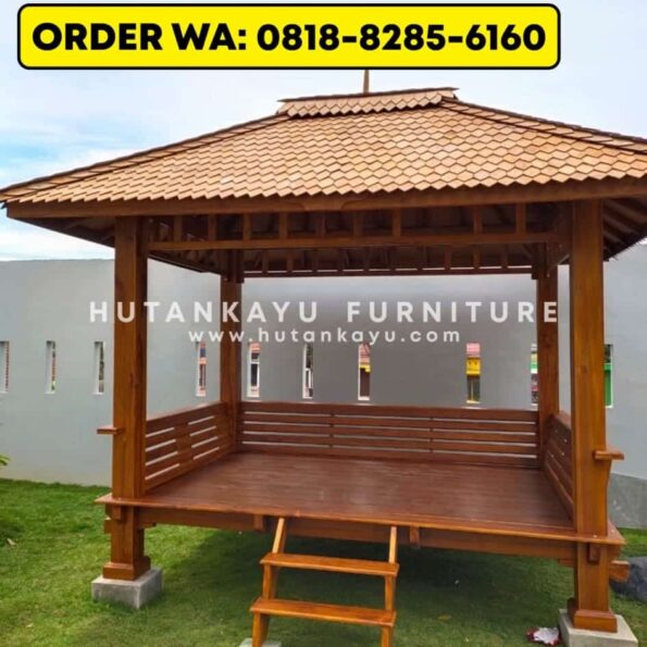 Gazebo Kayu Jati 2×3 Meter (2)