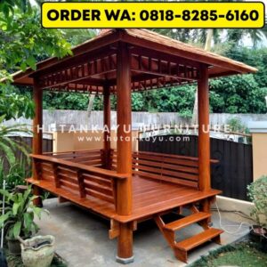 Gazebo Kayu Jati 2×3 Meter (3)