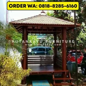 Gazebo Kayu Kelapa 2×2 Meter (2)
