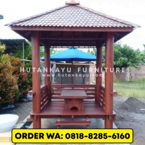 Gazebo Kayu Kelapa 2×2 Meter (3)