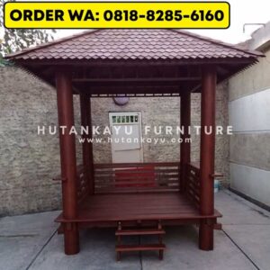 Gazebo Kayu Kelapa 2×2 Meter (5)