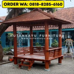 Gazebo Kayu Kelapa 2×2,5 Meter
