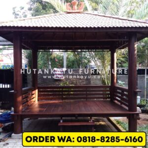 Gazebo Kayu Kelapa 2×3 Meter (2)